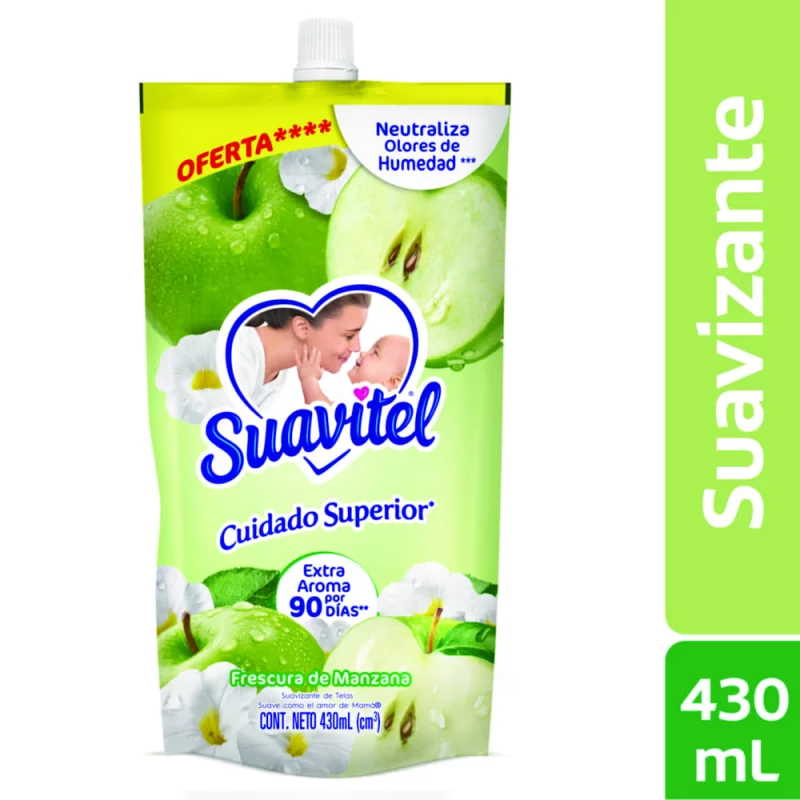 SUAVITEL DOY PACK FRESCURA DE MANZANA X 430 ML