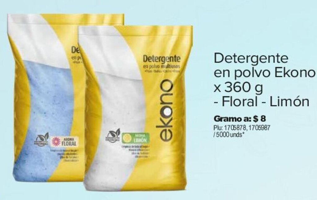 DETERGENTE FLORAL EKONO X 360 GR