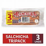 SALCHICHA RANCHERA TRIPACK X 75 GR CENTRAL