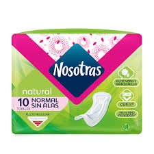 NOSOTRAS NATURAL SIN ALAS X 10 UNIDADES