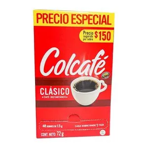 COLCAFE INSTANTANEO X 48 SOBRES CENTRAL