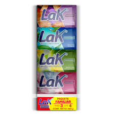 LAK SENSACIONES X4 UNIDADES X110G AZULK